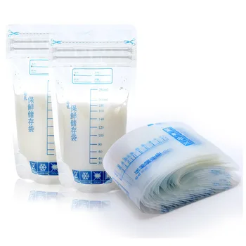 

30Pcs 250ml Milk Freezer Bags Mother Milk Baby Food Storage Breast Milk Safety seal Storage Bag Baby Safe Feeding Bags Feeding