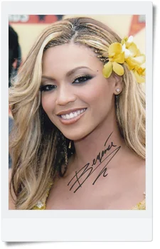 

signed Beyonce autographed photo 7 inches free shipping 09201702