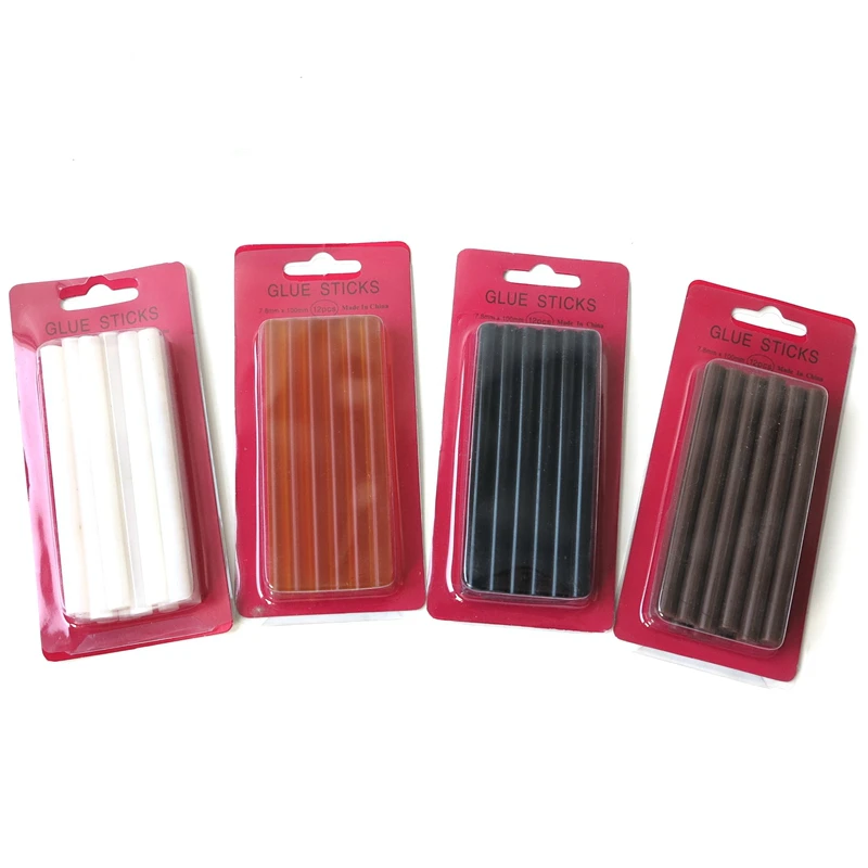 12 PCS 7.5mm*10cm Hot Melt Glue Sticks For Hot Melt Gun General Purpose Keratin Glue Stickeratin Glue in Hair Extensions