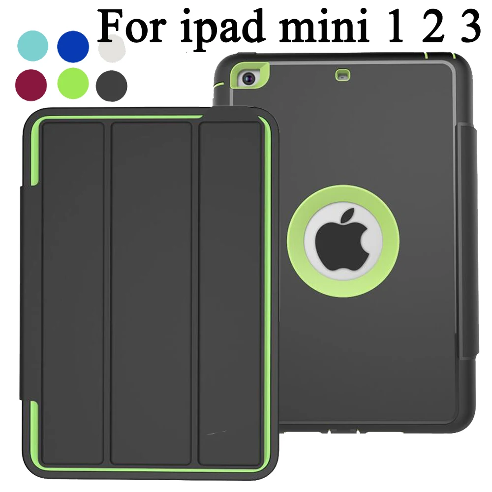 Case For apple ipad mini 2 Kids Safe Shockproof Heavy Duty Silicon TPU