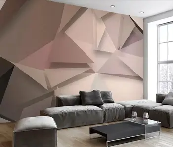 

3D Abstrat Geometric Mural Wall Paper for Living Room Wall Painting Hand Painted Custom Photo Wallpapers Contact Paper