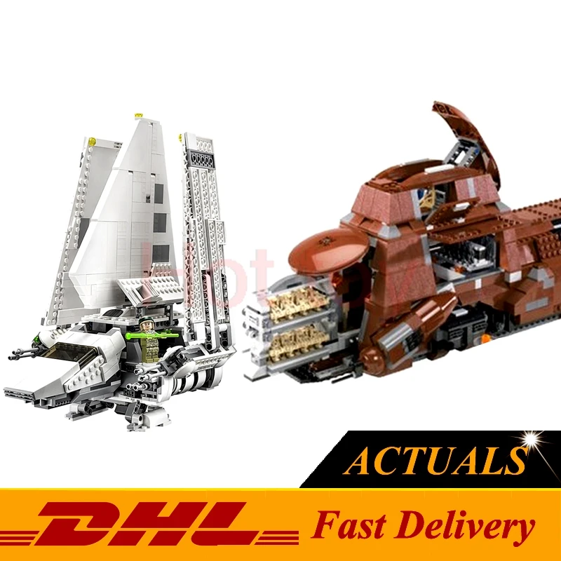 

Lepin 05069 Transportation Federation MTT + 05057 Imperial Shuttle Star War  Building Blocks Bricks Toys Clone 7662 75094