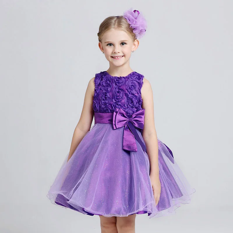 summer dress kids girls wedding party dresses lace baby girls princess
