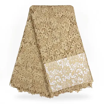 

Wholesale price French cord lace fabric!High quality guipure lace fabric for party dress HJ443-1