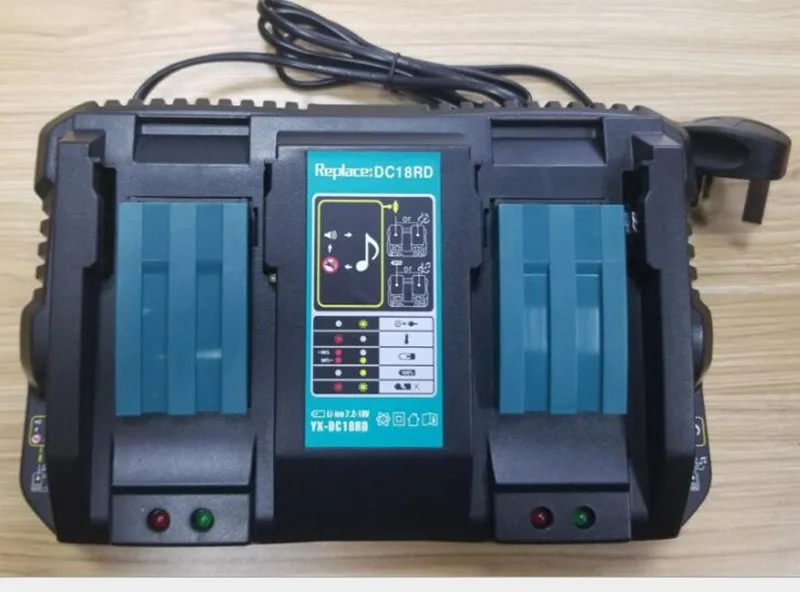 

AC100-240V Charger DC18RD for MAKITA DC18SF 1814.4V 18V BL1830 BL1430 BL1815 DC18RC DC18RA DC7100 DC7112 DC18SC DC1830 DC1804