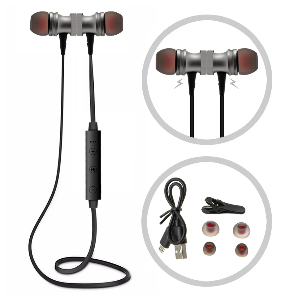 MoreBlue A30 Metal Sport Headphones Wireless Bluetooth Earphones Super Bass Headset