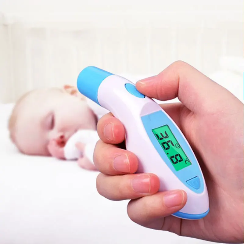 

Ear forehead thermometer electronic infrared baby / adult infrared non-contact temperature measurement backlight device portable