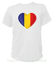 T Shirt Herz Heart Fan Flagge Fahne Romania Rum ? Nien Bukarest Bucure ? Ti Fu ? Ball Plus Size T Shirt