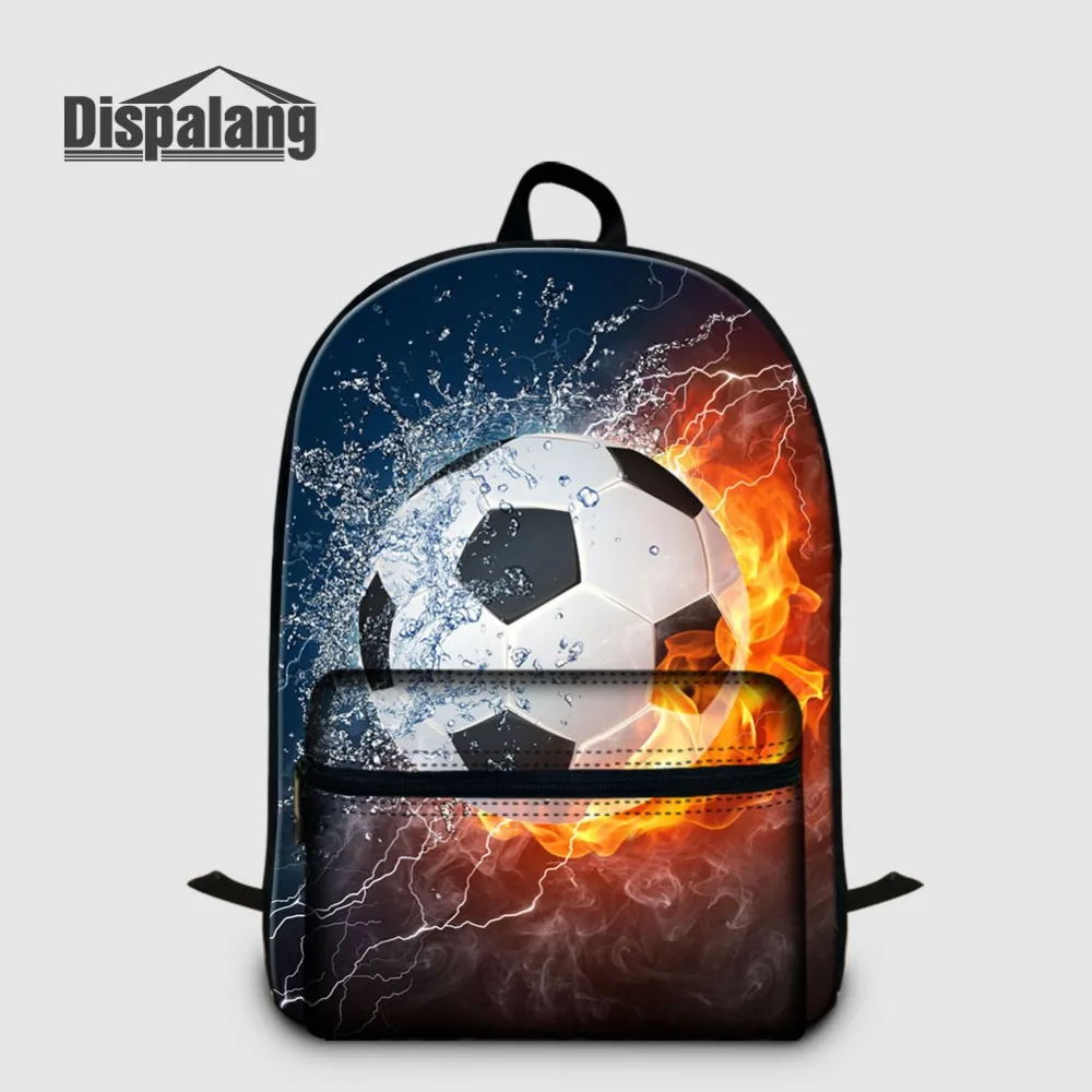 Trendy Fire Print Backpack Canvas School Bookbag Mens Boys Fashion Daypack Bags
