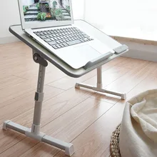 Регулируемый ноутбук стол с охлаждающим вентилятором портативный стоящий стол кровать складной диван лоток для завтрака JLRJ88