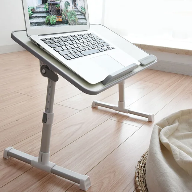 $US $38.57  Adjustable Laptop Table with Cooling Fan Portable Standing Bed Desk Foldable Sofa Breakfast Tray JL