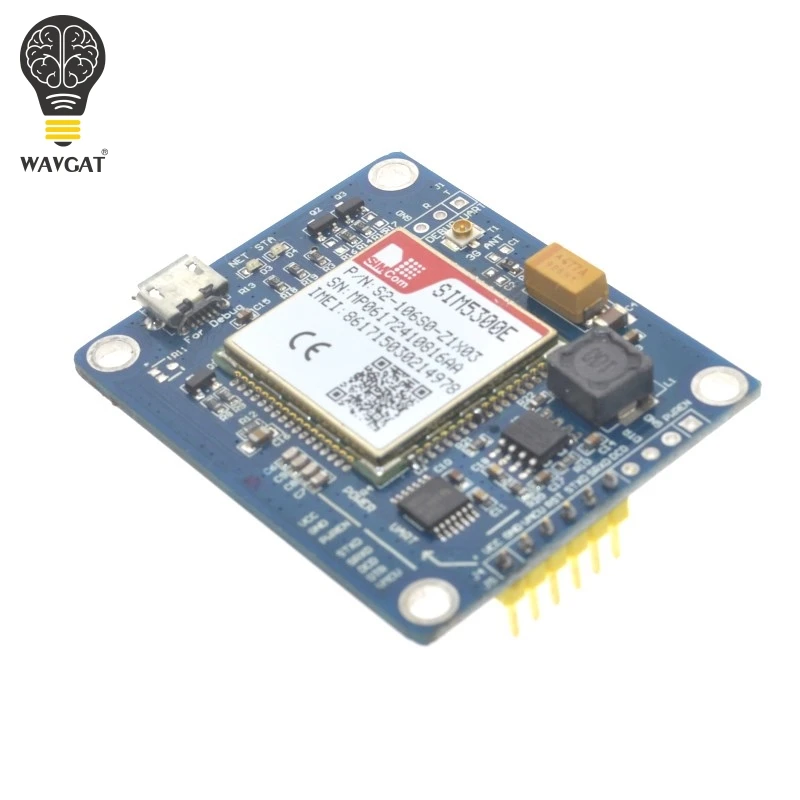 WAVGAT SIM5300E 3g модуль макетной платы четырехдиапазонный GSM GPRS gps SMS с PCB антенной