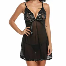 Женская пижама, пикантная Кружевная комбинация, одежда для сна с бретельками, ночное белье, Сетчатое нижнее белье, стринги, homme, сексуальная ночная сорочка,% 7