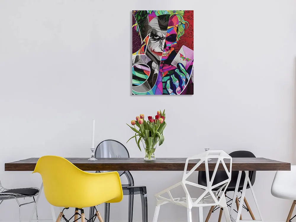 The Joker poster Wall Art Canvas For Teens Living Room Home Bedroom Study Dorm room Apartment Art Decoration Prints