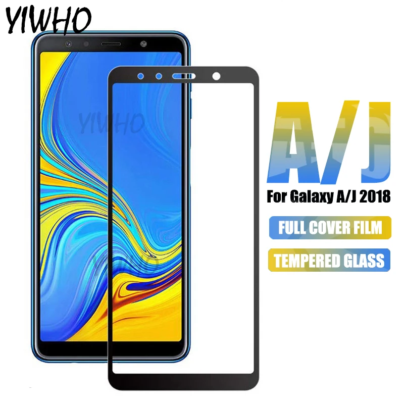 

Protective Glass On For Samsung Galaxy A7 2018 A6 A8 Plus A9 J2 pro J4 J6 J8 Screen Protector Tempered Film Galax A J 4 6 8 Glas