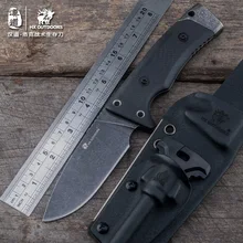 

HX Outdoors Rock High Quality D2 Stainless Steel Camping Hunting Army Survival Knife Outdoor Tools 59HRC Tactical Knives