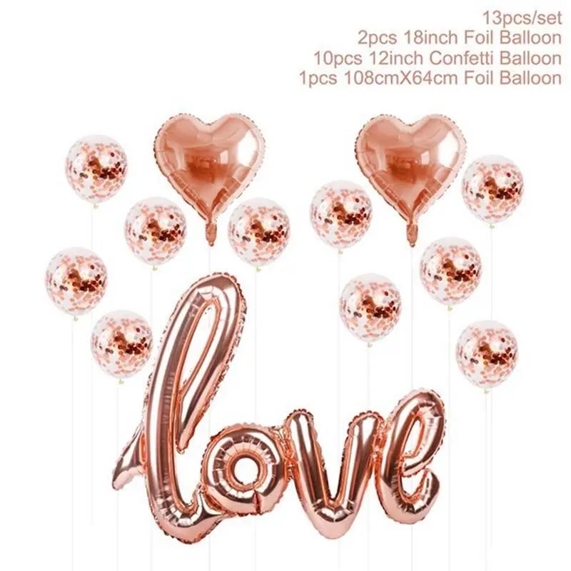 

New Party Balloon Decoration Set Assorted Types Latex Balloons Foil Balloons Party Supplies