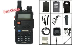 Baofeng UV-5R Двухканальные рации vhf/uhf136-174/400-520 мГц + кабель программирования + Батарея чехол + мягкий чехол машины Зарядное устройство удобно