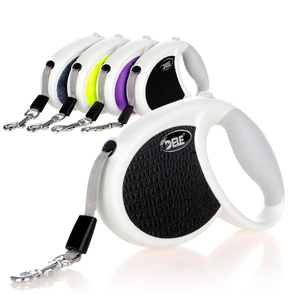 Pet Puppy Dog Cat Collars Leash Lead Set Retractable Traction Automatic Extending Walking | Дом и сад
