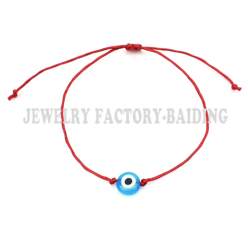 Браслеты Wish Card Lucky Evil Eye для женщин и мужчин красная веревка ручной работы
