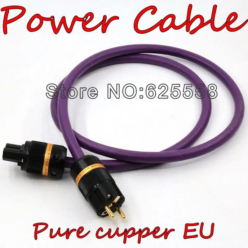 bilder für Viborg DIY 2 Mt ACROLINK AC-313 (cu) EU vergoldet Reinem kupfer stecker + IEC Elektrische Conenctor Power kabel für HIFI Audio bilder für Viborg DIY 2 Mt ACROLINK AC-313 (cu) EU vergoldet Reinem kupfer stecker + IEC Elektrische Conenctor Power kabel für HIFI Audio