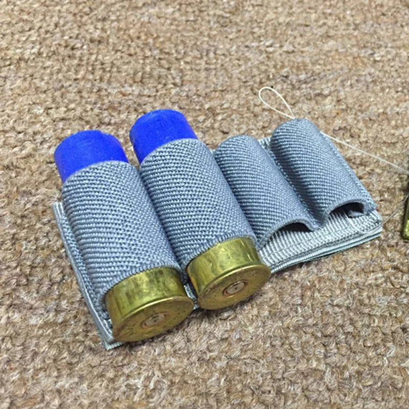 

4 Shells Reload Strip Nylon Military Magazine Molle Pouch Hunting Pouch Hunting Shot Stick Shell Ammo Carry Holder