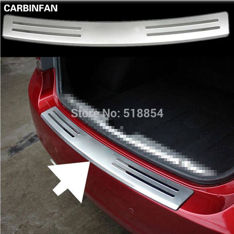 

Stainless rear tread plate auto rear bumper protector trunk trim exterior for 2009 2010 2011 2012 Chevy Cruze