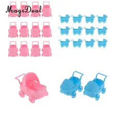 MagiDeal 12 шт./компл. Пластик детскую коляску Baby Shower вечерние пользу украшения стола розового и голубого цвета