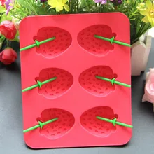 Летняя форма клубники лоток для льда клубника силиконовая форма для льда креативная кухонная форма для льда Прямая поставка
