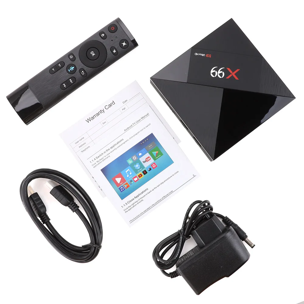 VONTAR X99 4GB 64GB Android TV Box Rockchip RK3399 Support Type-C USB3.0 Streaming Box with Google Play Store Youtube