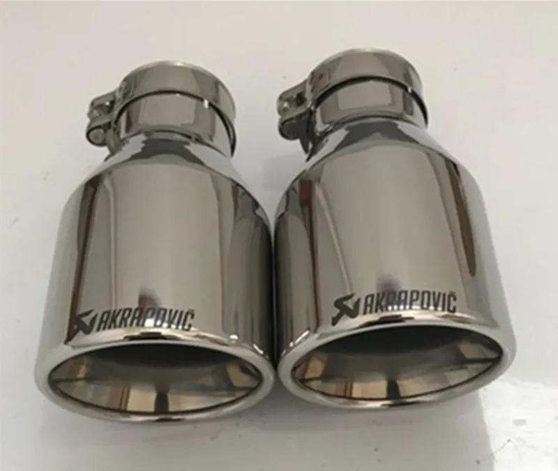 1 шт. универсальный AKRAPOVIC выхлопной наконечник из нержавеющей стали выхлопной трубы хвост AK глушитель наконечник