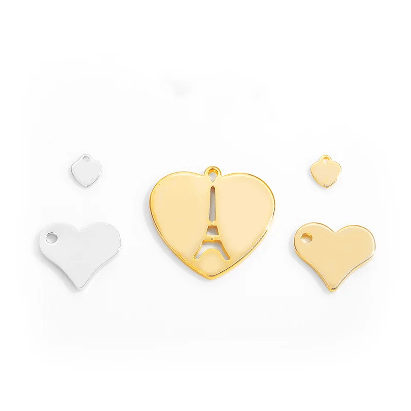 4PCS Various Optional Accessories Hand-made Diy Necklace Heart-shaped Tail-suspension Earring Hanging Material | Украшения и