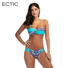 Colorido Conjunto de Biquíni Mulheres Sem Encosto Baixo Swimwear Cintura Flounce Beach Wear Brasileiro Biquini Maiô Feminino