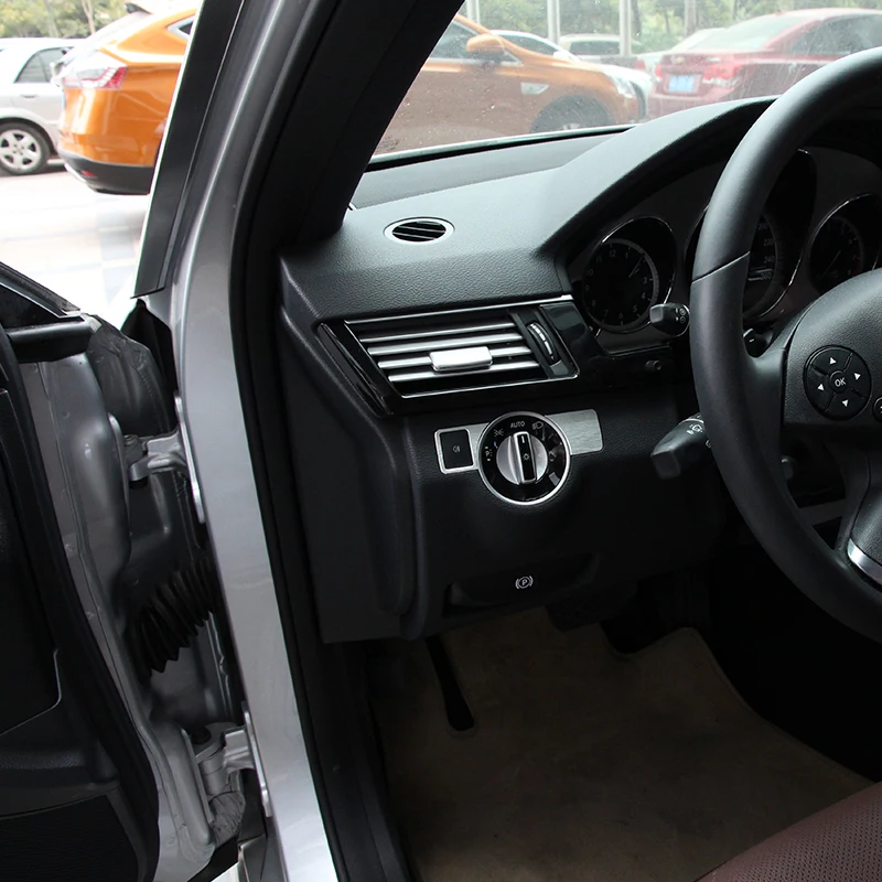 Накладка на кнопки для фар наклейка автомобиля Mercedes Benz A B C E GLK ML GL W176 W246 W204 W205 W212 X204