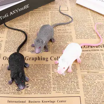 

2019 Hot 1Pcs Funny Tricky Joke Fake Lifelike Mouse Model Prop Halloween Gift Toy Party Decor for Kids Novelty & Gag Toys
