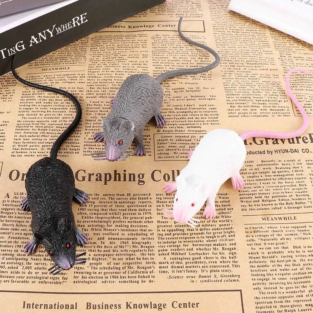 Tricky Joke Fake Lifelike Mouse Model Prop Halloween Gift Toy Party Decor 