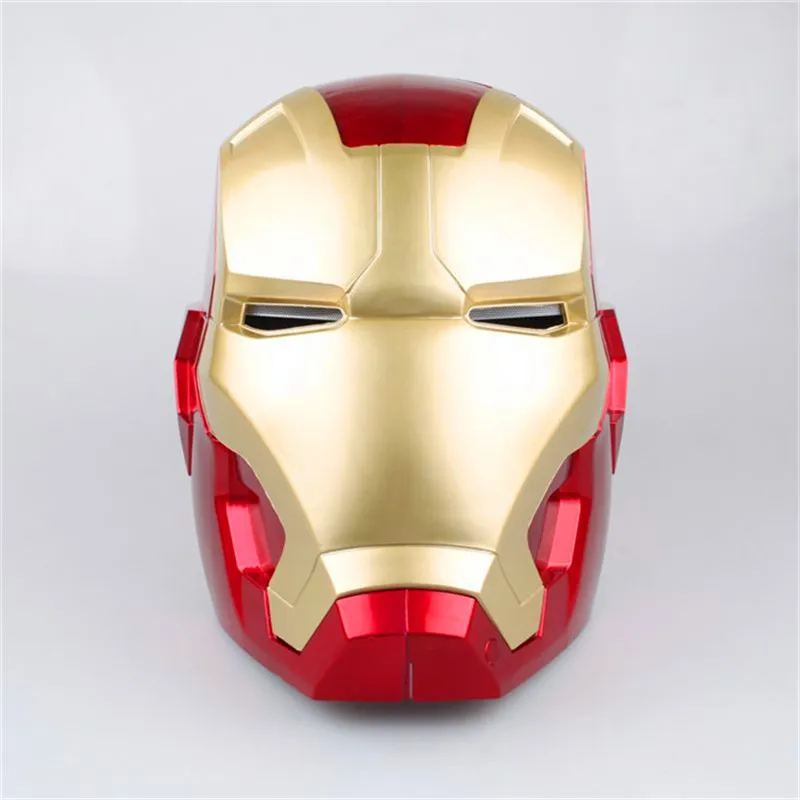 

New The Avengers 1:1 Iron Man Mask Helmet Cosplay Tony Stark Marvel Superhero Touch Sensing Mask With LED Light Figures PVC Toy