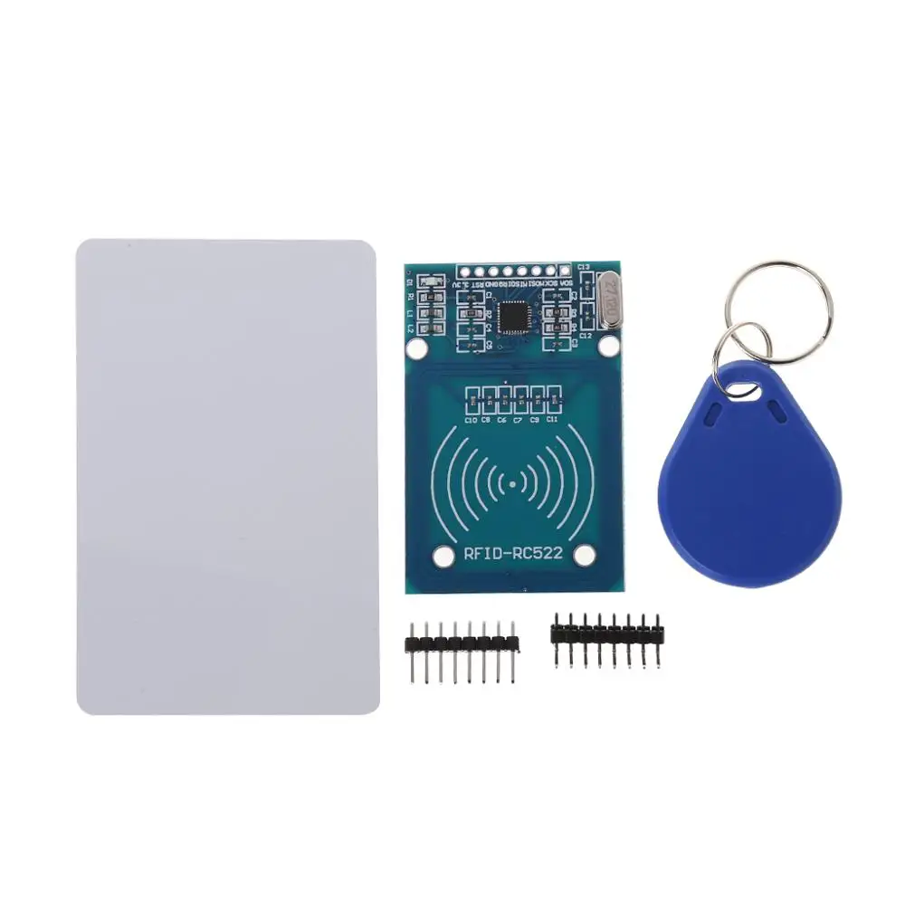 RFID набор RC522 считыватель чип-карты NFC считыватель модуль датчика кольцо для ключей SPI режим 424 kbit/s 14443A совместимый транспондер сигналы