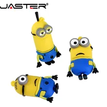 JASTER Funny Minions Memory Stick 8GB 4GB 16GB Милый мультяшный флеш-накопитель 32GB 64GB Usb флеш-накопитель Флешка USB 2,0
