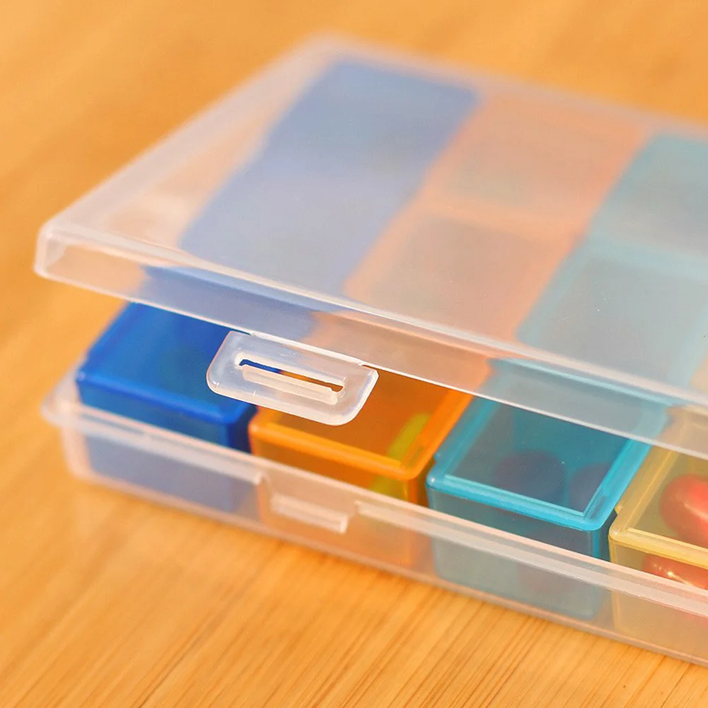 Органайзер для бижутерии 21 отделение на неделю|nail storage case|nail casenail box case |