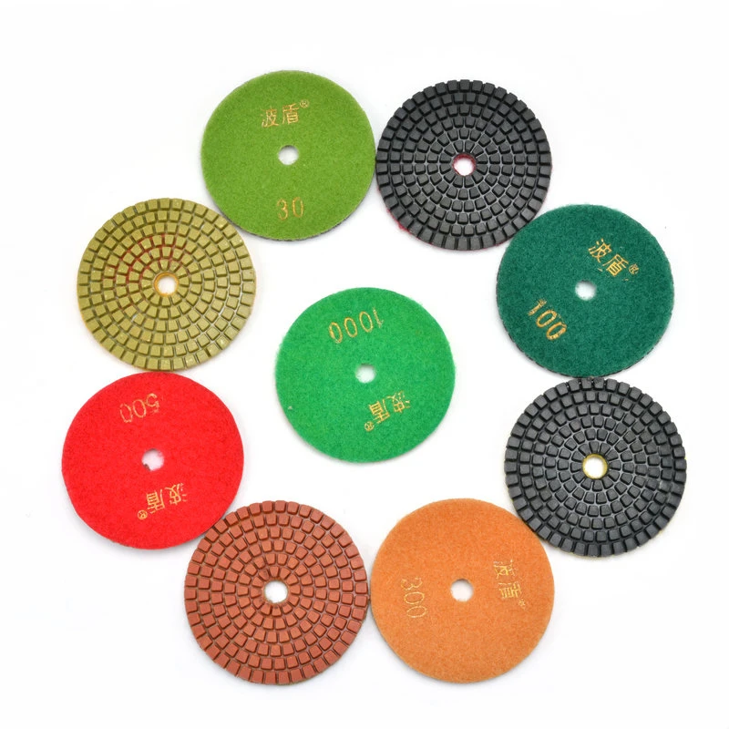 3-inch Diamond Wet Polishing Discs 3" Buffing Wheels Grinding Disks Sanding Pad 80mm Water Polisher Grinder Sanders Pads