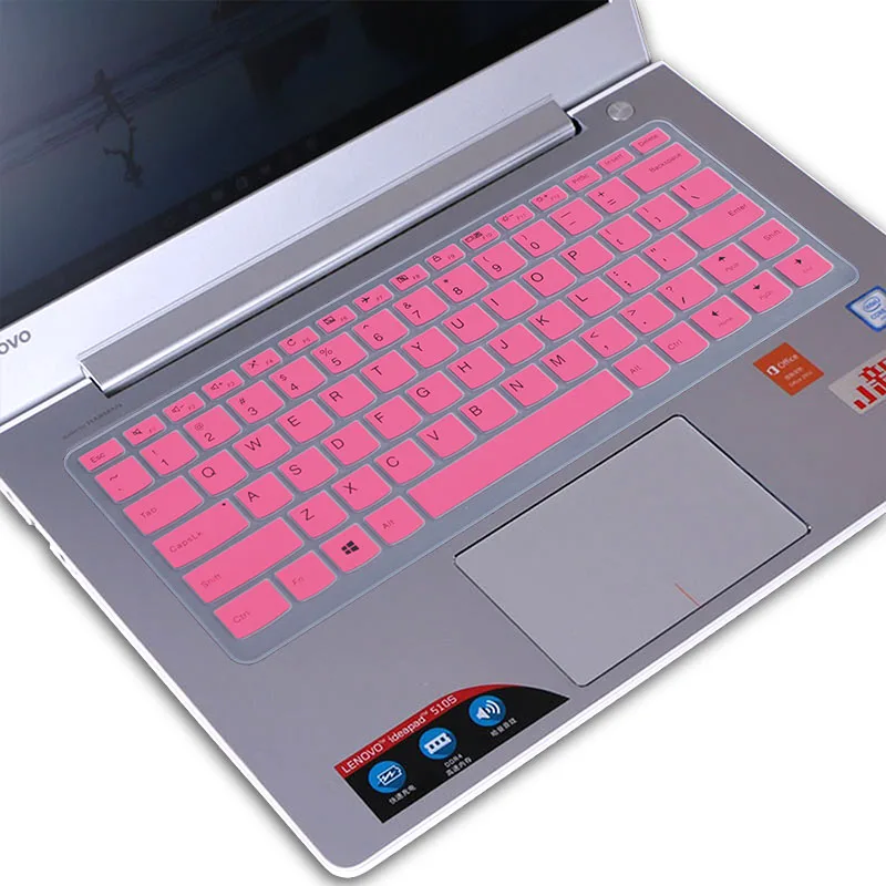 Для lenovo Ideapad 310 S 310 510 V310-14 Йога 710 V310-14IKB 310S-14 14 дюймов силиконовая защитная накладка для клавиатуры кожного покрова - Цвет: pink