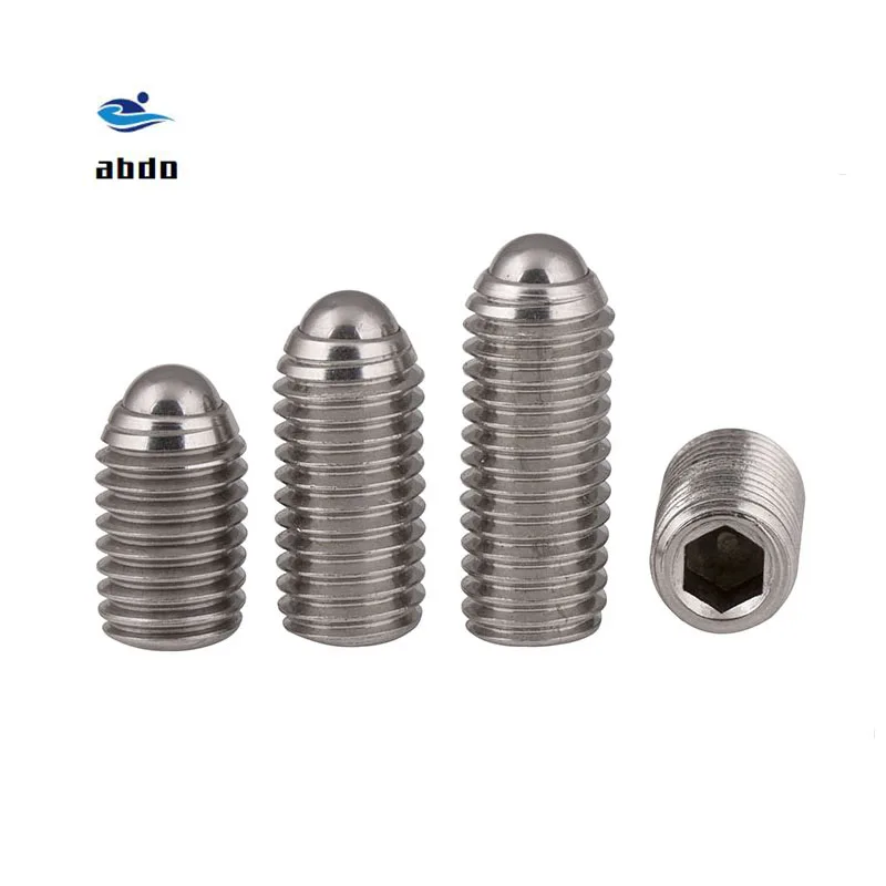304 stainless steel spring ball plunger screw hex socket set screws M3