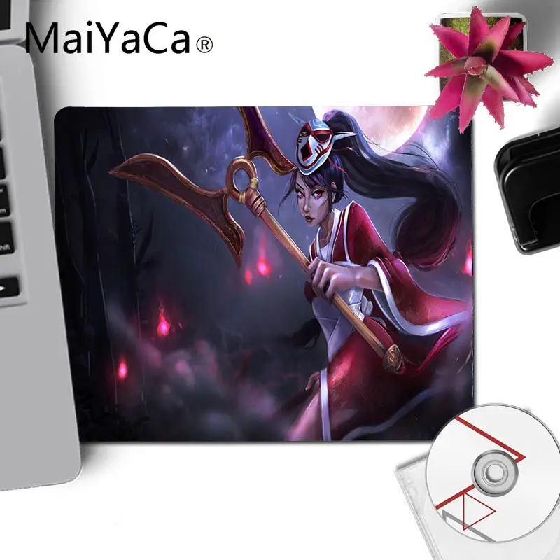 No Lock Edge25x29cm MaiYaCa My Favorite Akali League of legends офисные мыши резиновый коврик для мыши Лидер продаж подставка под руку коврик для мыши - Цвет: No Lock Edge25x29cm