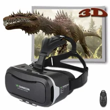2018 Google Cardboard VR Shinecon2.0 BOX Version Virtual Reality 3D Glasses + Smart Bluetooth4.0 Wireless Remote Control Gamepad
