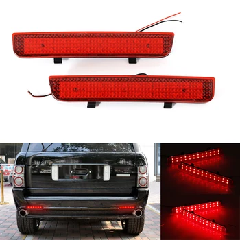 

Niscarda 2x LED Rear Bumper Reflector Light Car Driving Brake Fog Trim Molding Tail Lamp For Land Rover L322 Freelander 2 LR2