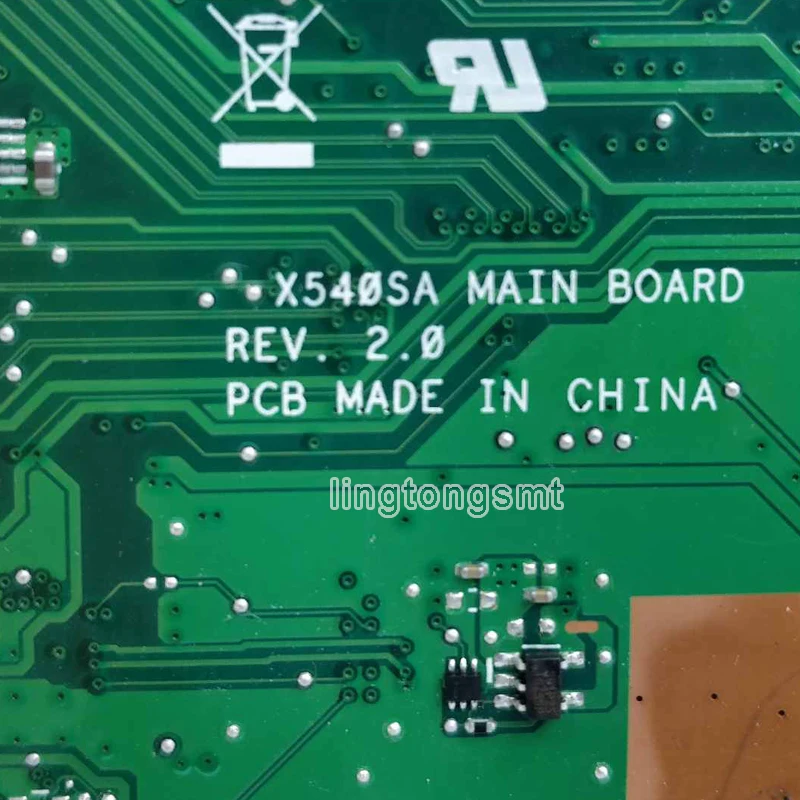 X540SA Laptop motherboard for ASUS VivoBook X540SA X540S X540 F540S Test original mainboard 2GB-RAM N3050 CPU