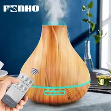 FUNHO, 400 мл, пульт дистанционного управления, увлажнитель воздуха, большая емкость, арома-масло, диффузор, 7 цветов, сменный светодиодный светильник для дома и офиса, 100