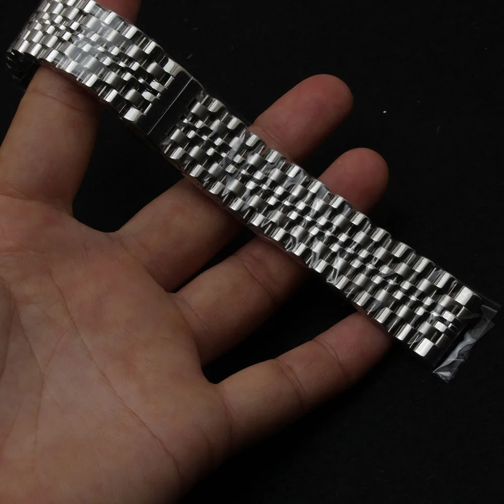 Ремешок для часов из нержавеющей стали 17 18 19 20 21 22 мм|curved end|steel watchbandstainless steel watchband |
