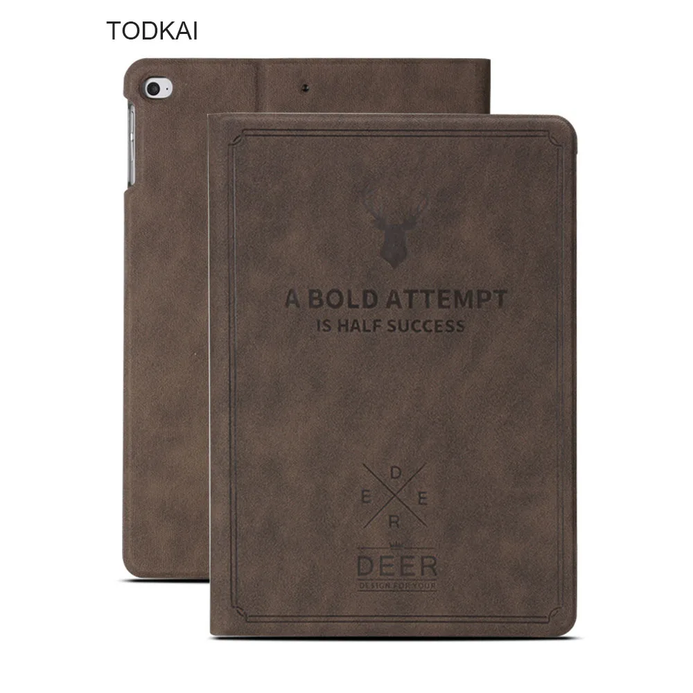 

Luxury smart Case For apple New ipad 9.7 2018 /2017 Deer Pattern Slim Flip Stand Auto Wake/Sleep cover for ipad Air 1 Air 2